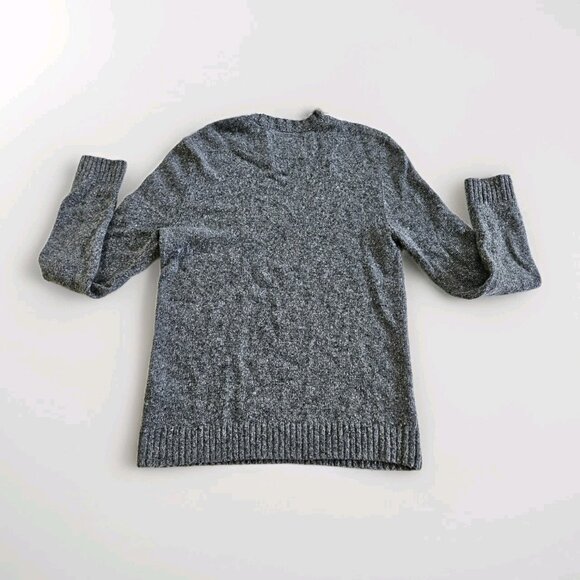 Abercrombie & Fitch Sweater Men M Marled Gray LS Crew Neck Wool Preppy Academia - Picture 14 of 16